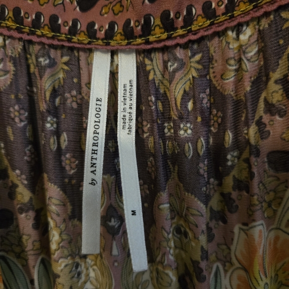 Anthropologie Lovett Tiered Botanical Maxi Dress - Picture 7 of 7